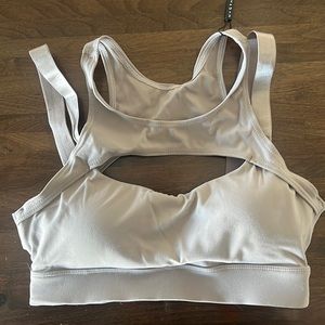 NWT NVGTN Taupe Apex sports bra